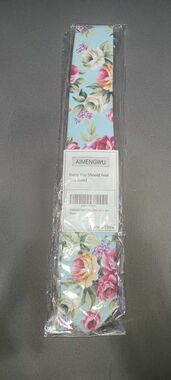 NWT! Aimengwu Mens Tie Baby Blue Floral Flowers Casual Formal